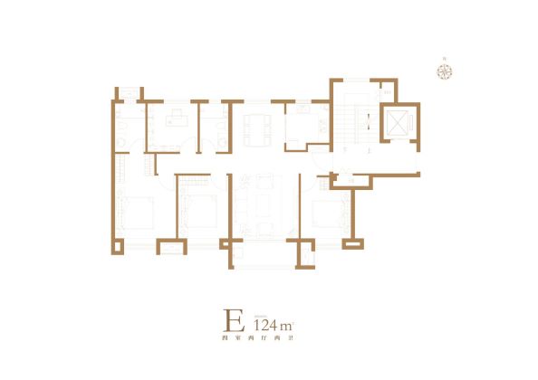 E124㎡ 四室两厅两卫